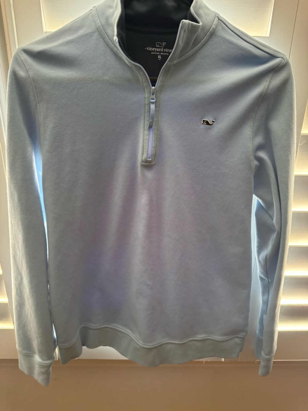 Vineyard Vines Boys Light Blue Quarter-Zip Pullover